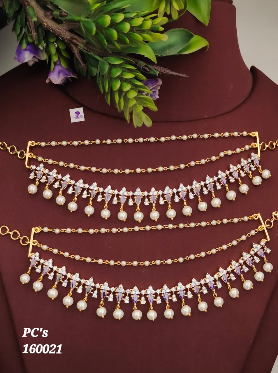 AD Layered Ear Chain
