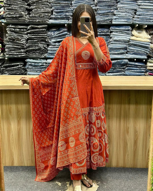 Cotton Anarkali Suit