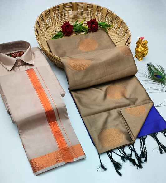 Silk Saree & Dhoti Combos(His and Her Combos)