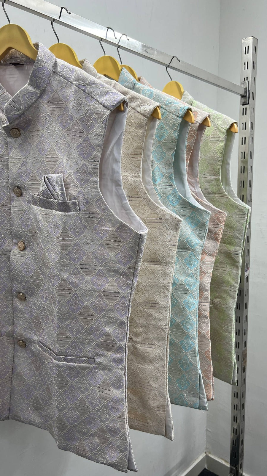 Premium Jacquard Nehru Jacket Kurta Set