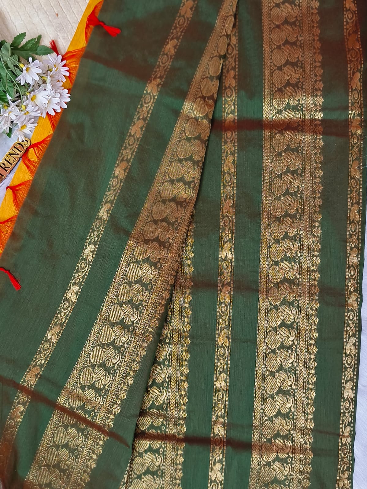 Premium Quality Chettinad Cotton Saree | Lata Gadwal Paithani