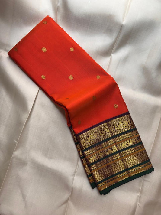 Pure Kanchipuram Handloom Silk Saree | Silk Mark Certified with Hologram