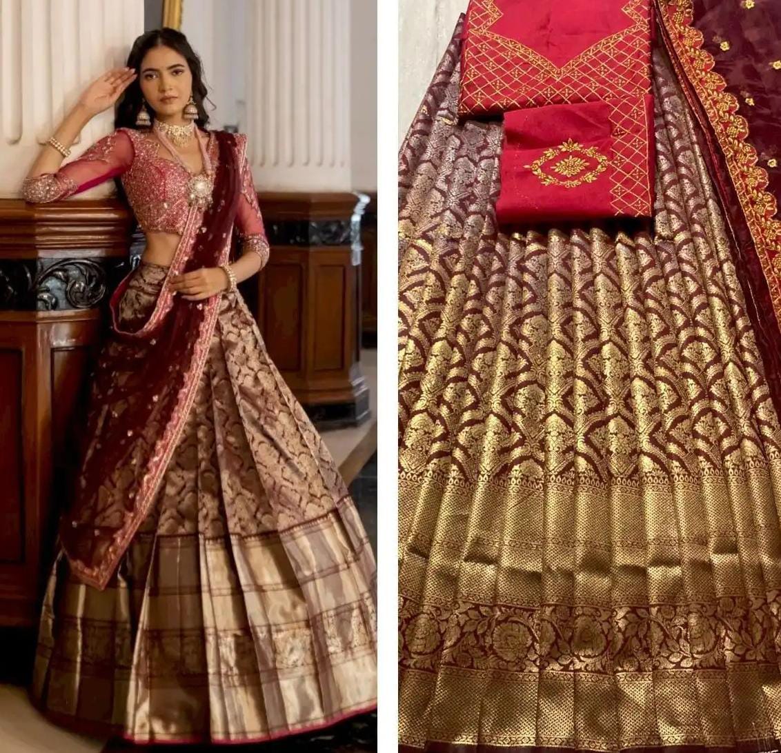 Grand-Partywear Trational Halfsaree