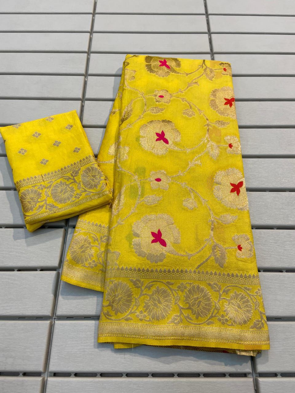 Banarasi Khadi Georgette Silk