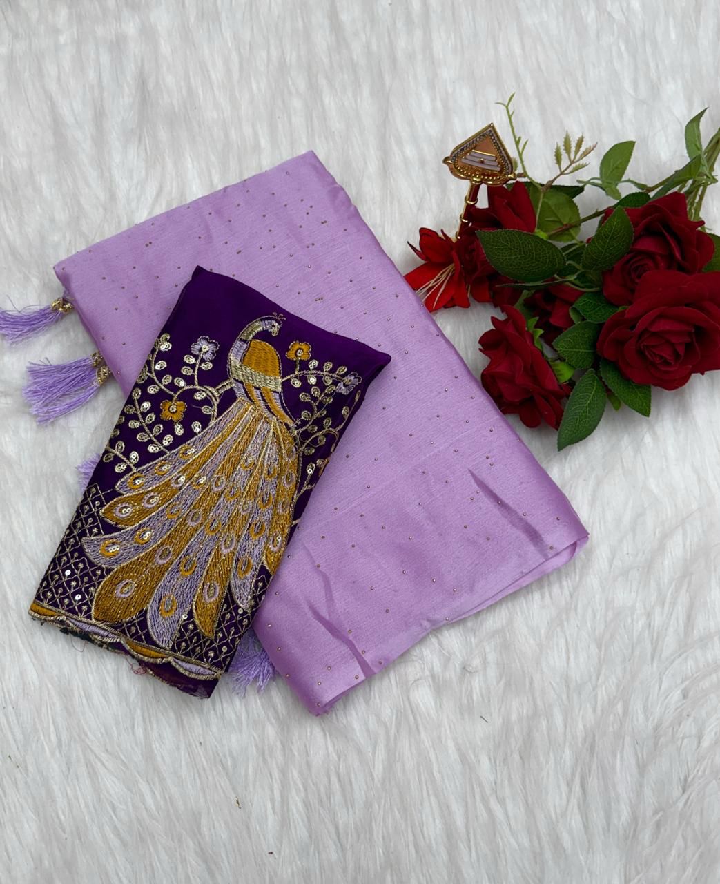 Fancy soft rangoli Silk Sarees