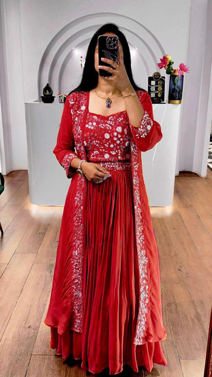 Premium Indo-Western Lehenga Choli Set