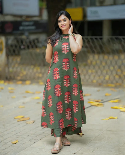 Cotton Kurti Palazzo Set