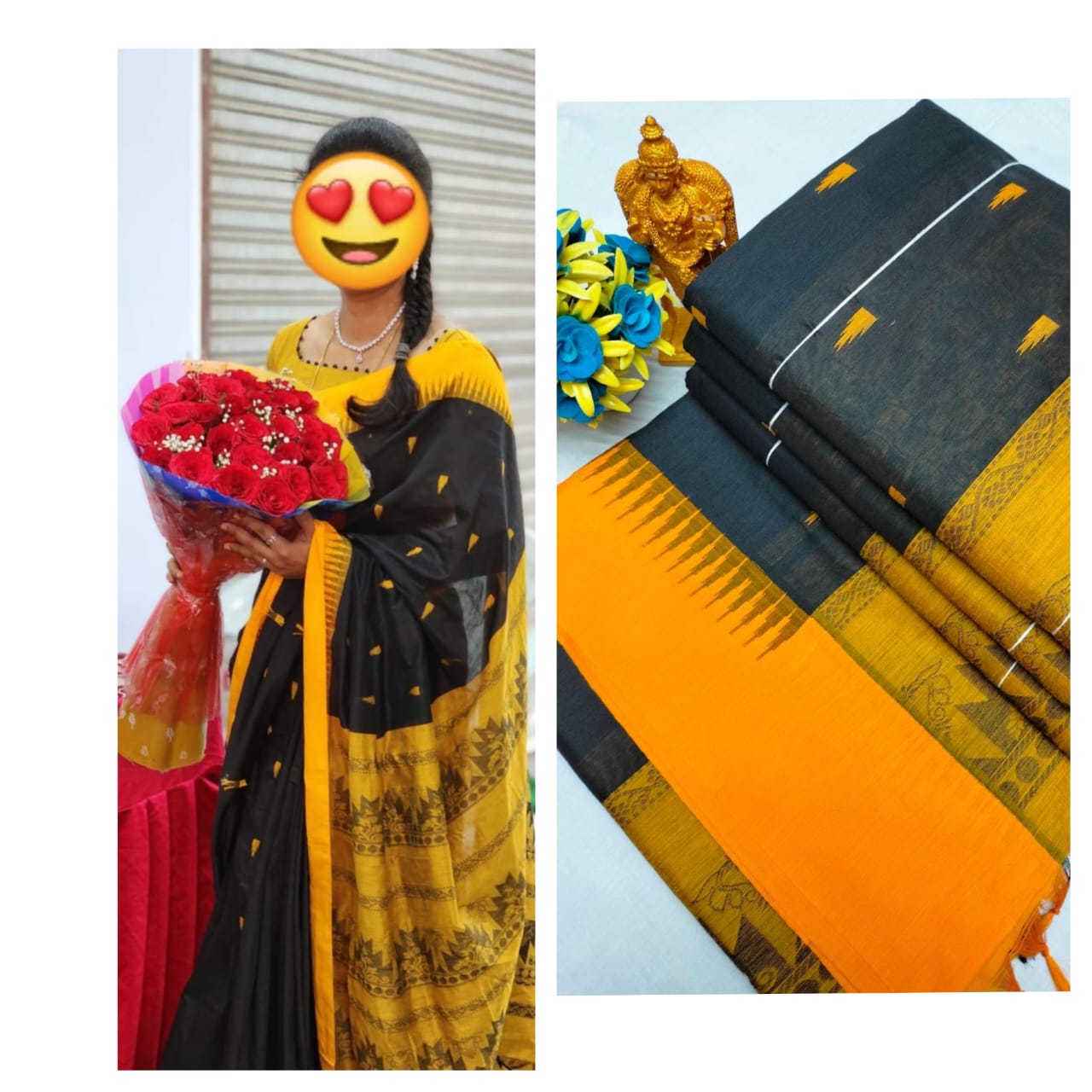 Premium Quality Kalyani cotton saree/Lata Gadwal Paithani
