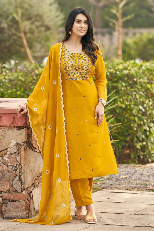 Embroidered Suit Set