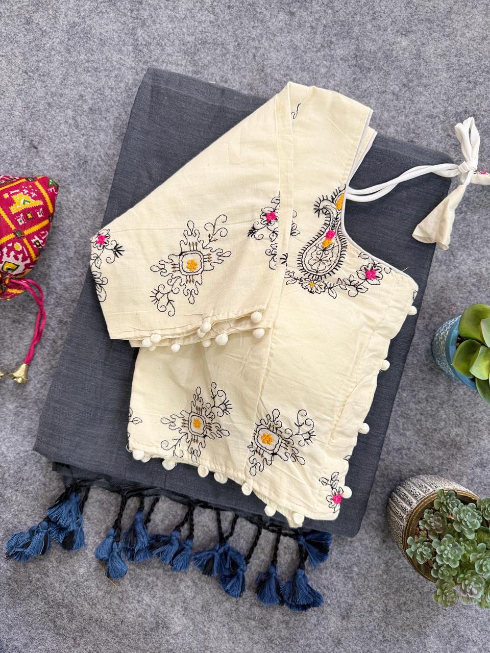 Handloom Khadi Cotton Saree