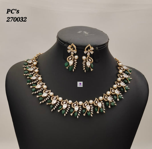 AD Green Necklace Set