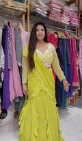 Fancy Georgette Ready to wear Lehenga Saree