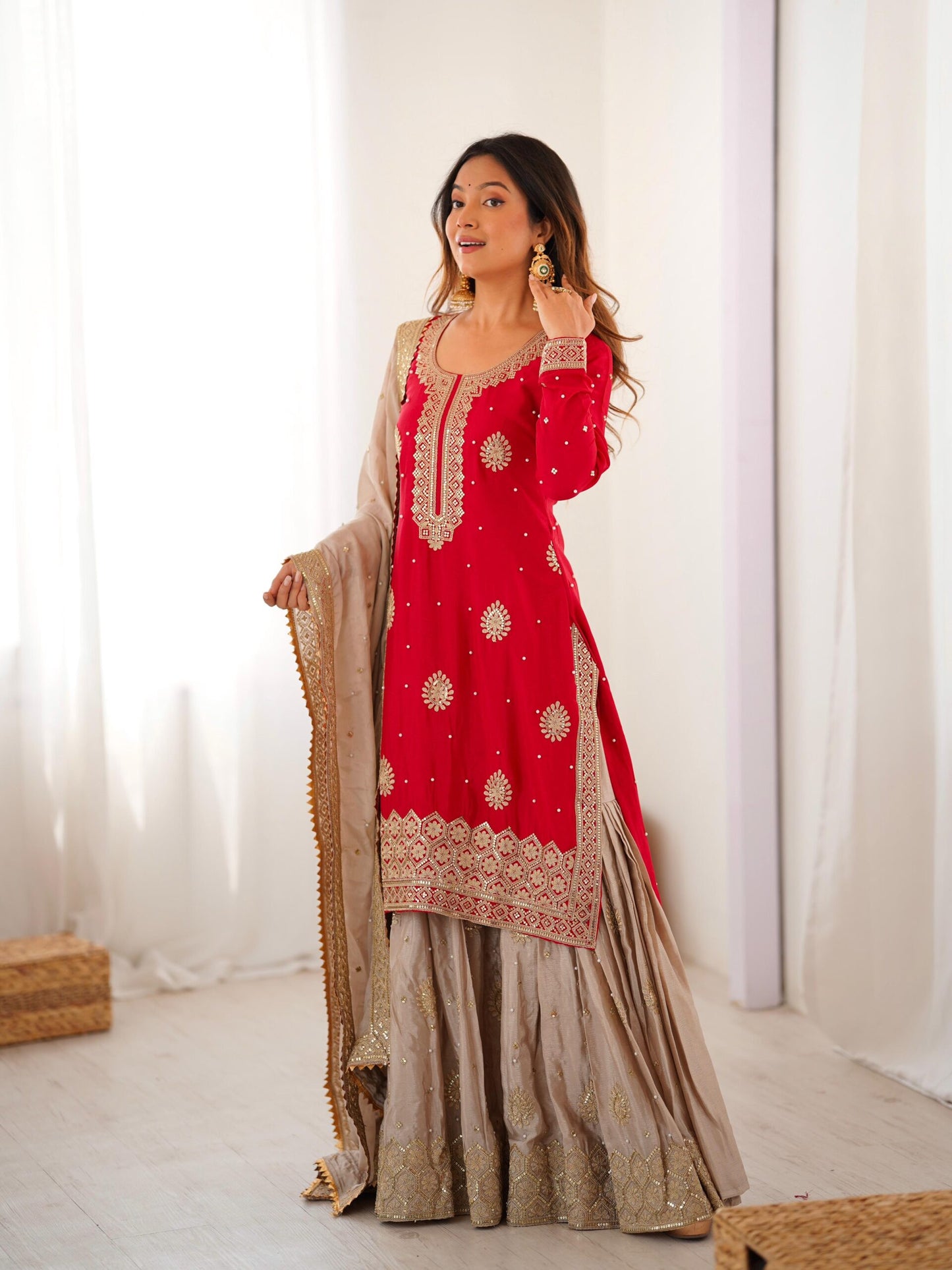 Premium Partywear Sharara Suit