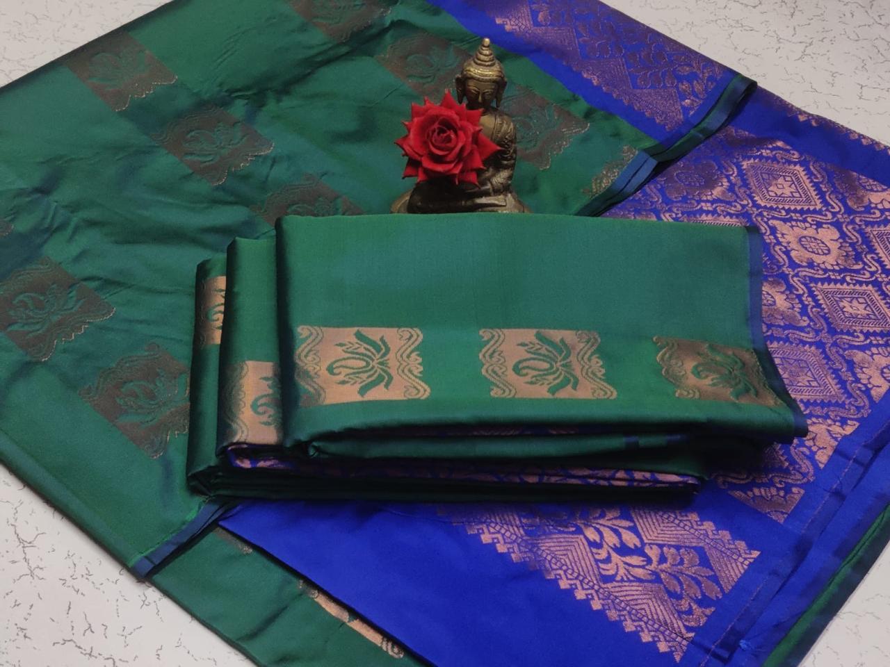 Borderless Softsilk Sarees