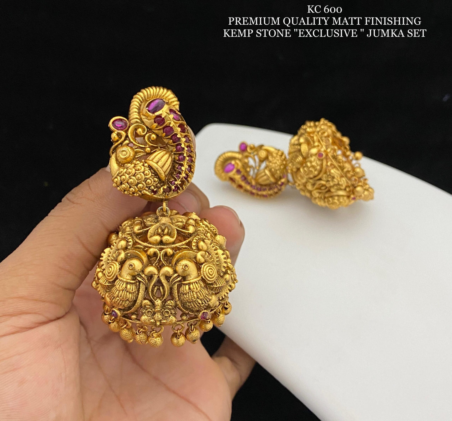 Premium Quality Matte Finish Exclusive Jhumkas