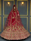 Velvet Bridal Lehenga(Timeless Heirloom Look)