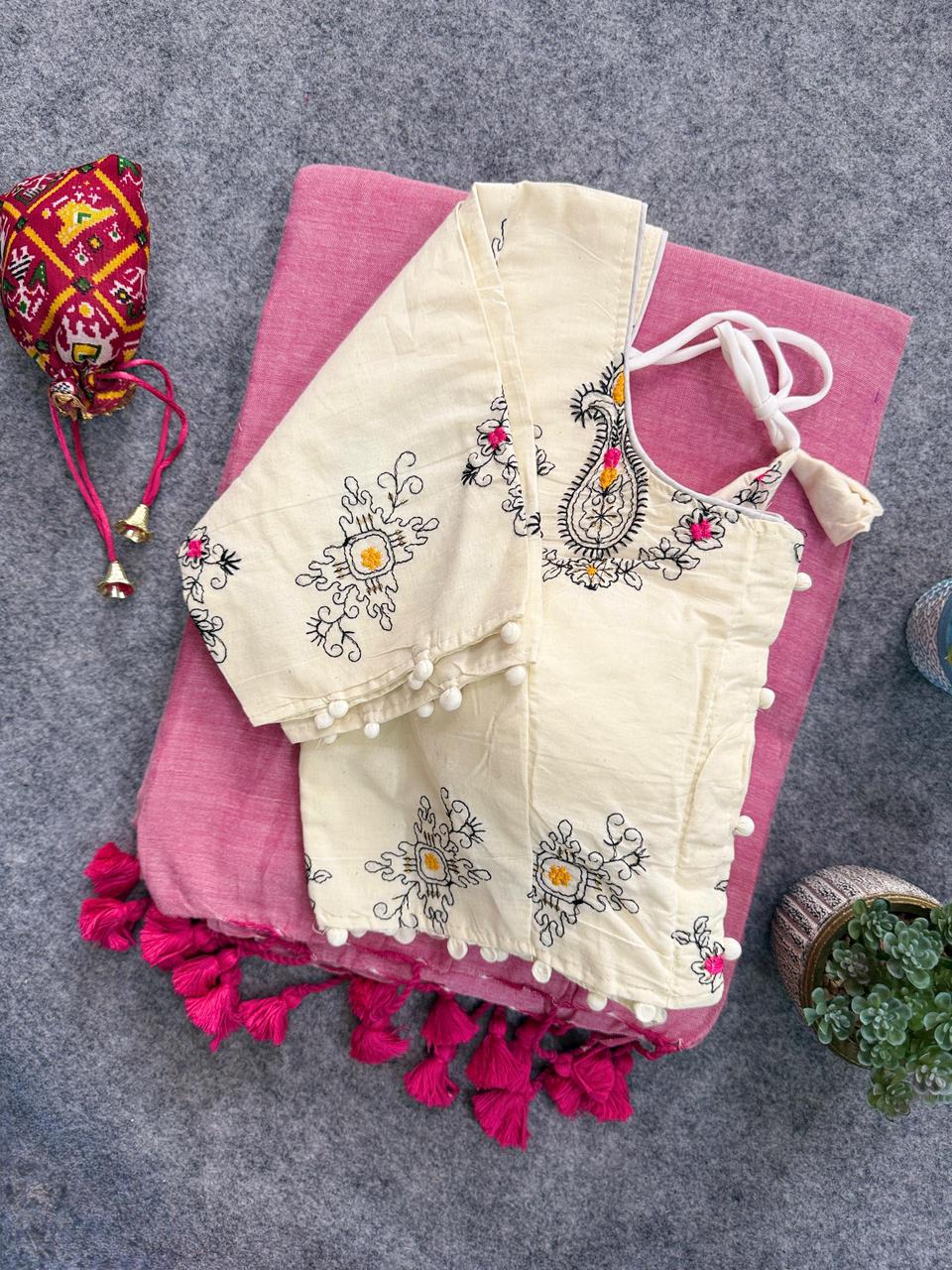 Handloom Khadi Cotton Saree