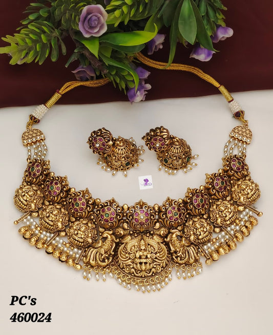 Antique Gole-Plated Necklace Set