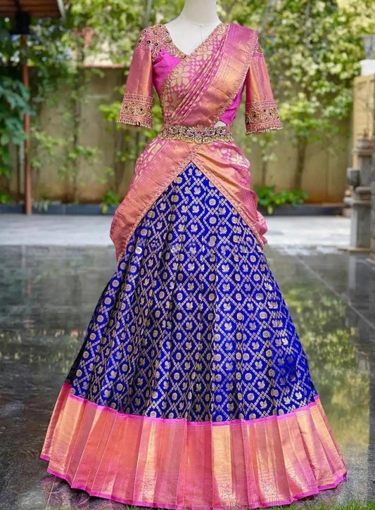 Kanjeevaram Silk Zari Lehanga