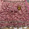 Designer Handwork Saree with cutdana work