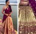 Kanjeevaram Silk Pure Zari Half Saree