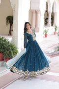Premium Faux Georgette Gown