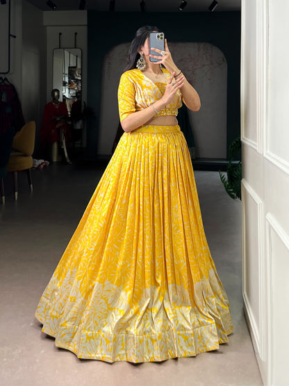 Traditional Tussar Co-ord Lehenga Set