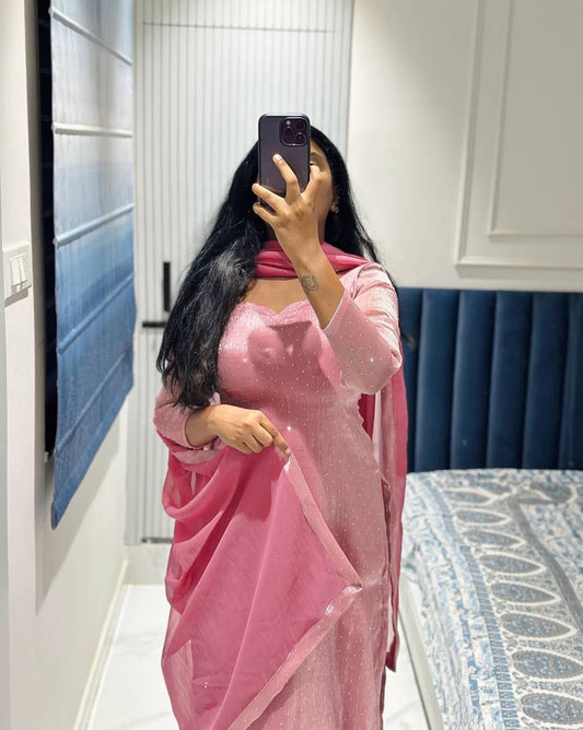 Pink Burberry Suit Set