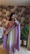 Star Georgette Partywear Anarkali Set