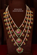 Jadau Kundan Multi-Layered Short Haar