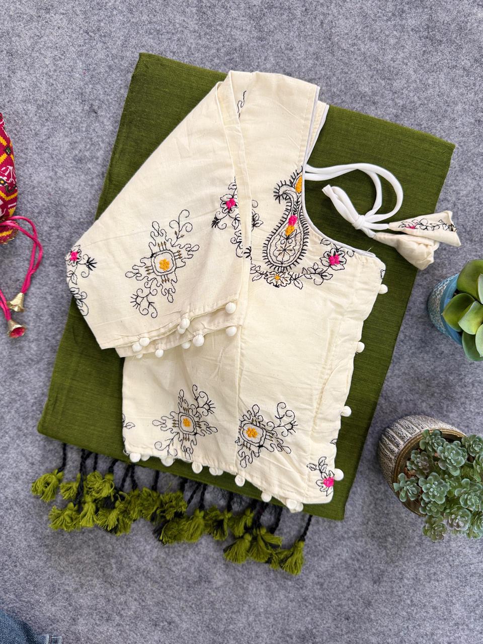Handloom Khadi Cotton Saree