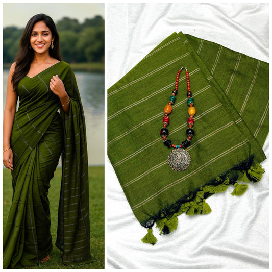 Premium Khadi Cotton Sarees