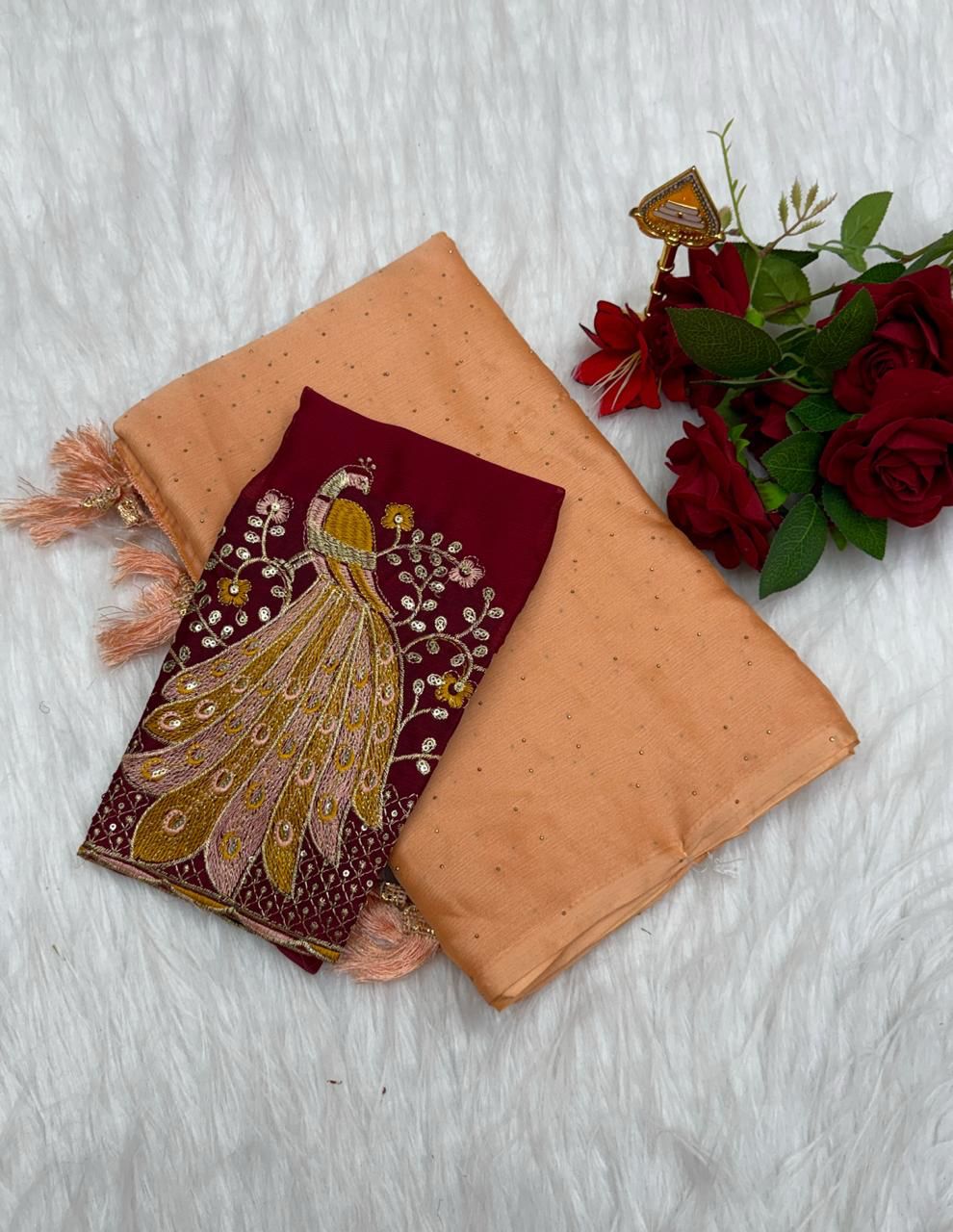 Fancy soft rangoli Silk Sarees