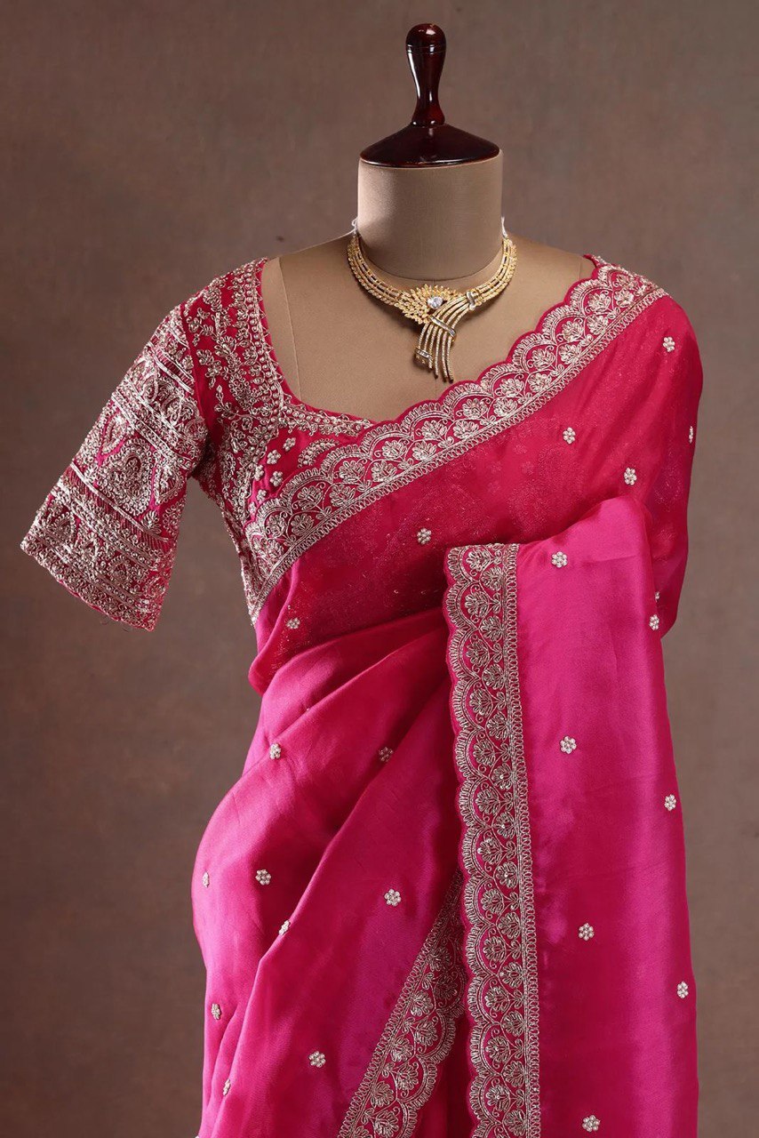 Tibby Silk Sequence Partywear Saree