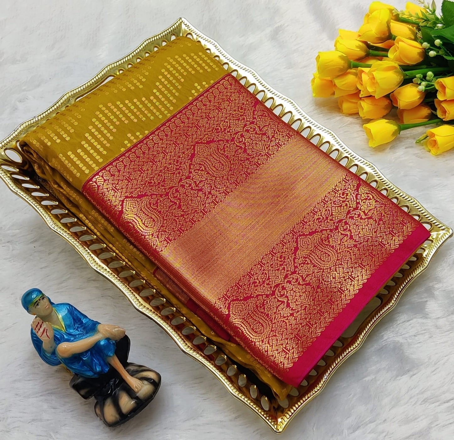Luxury Korvai Softsilk Sarees