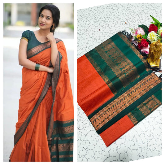 Premium Quality Kalyani cotton saree/Lata Gadwal Paithani