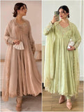 Designer Hand-Embroidered Anarkali Set