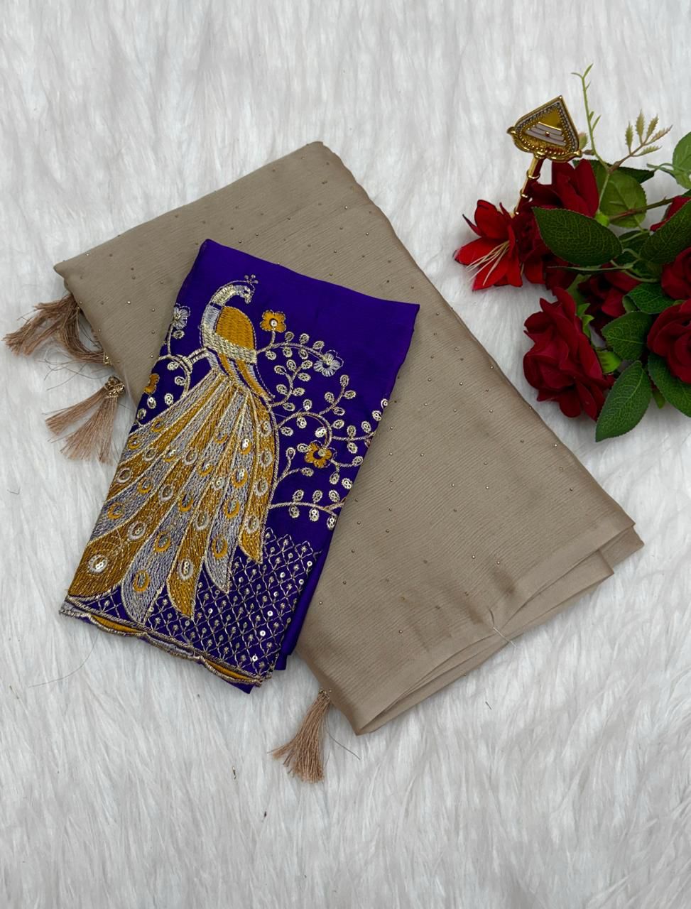 Fancy soft rangoli Silk Sarees