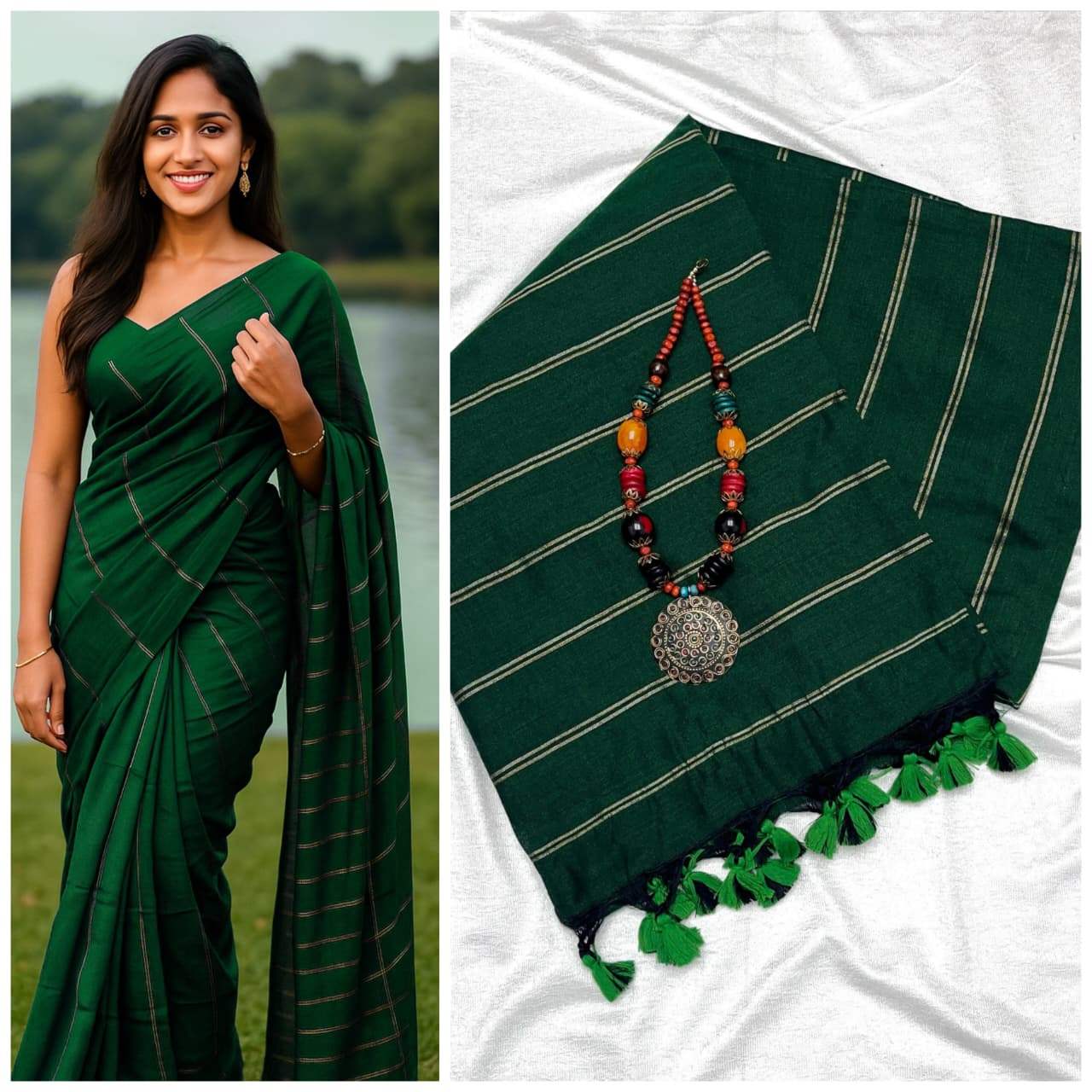 Premium Khadi Cotton Sarees