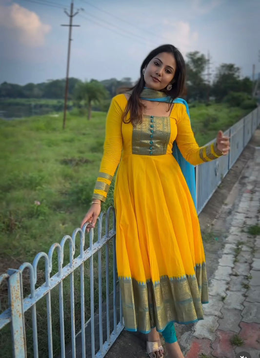 Traditional Pure Cotton Gown