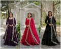 Flaux Georgette Gown with Designer Dupatta
