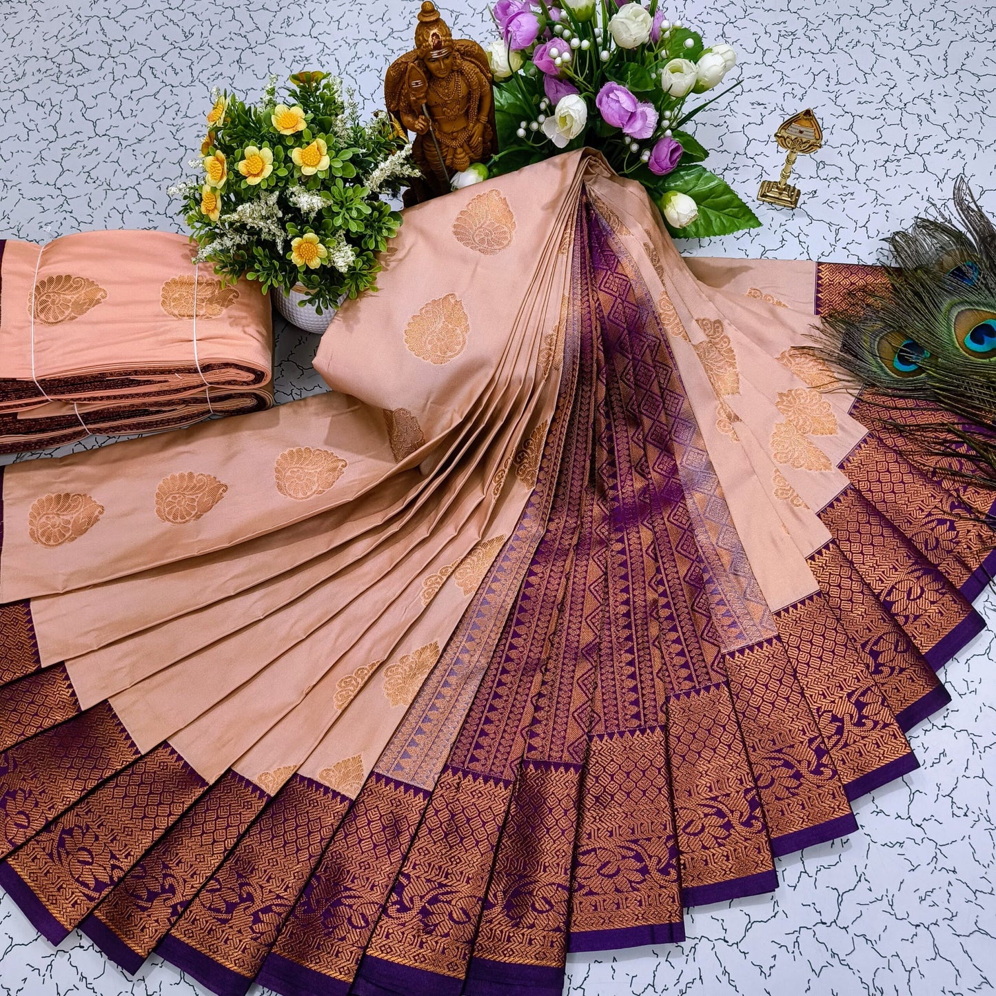 Mangalyam Korvai Kottanji Tana Softsilk Sarees