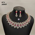 Ruby Stoned Necklace Set