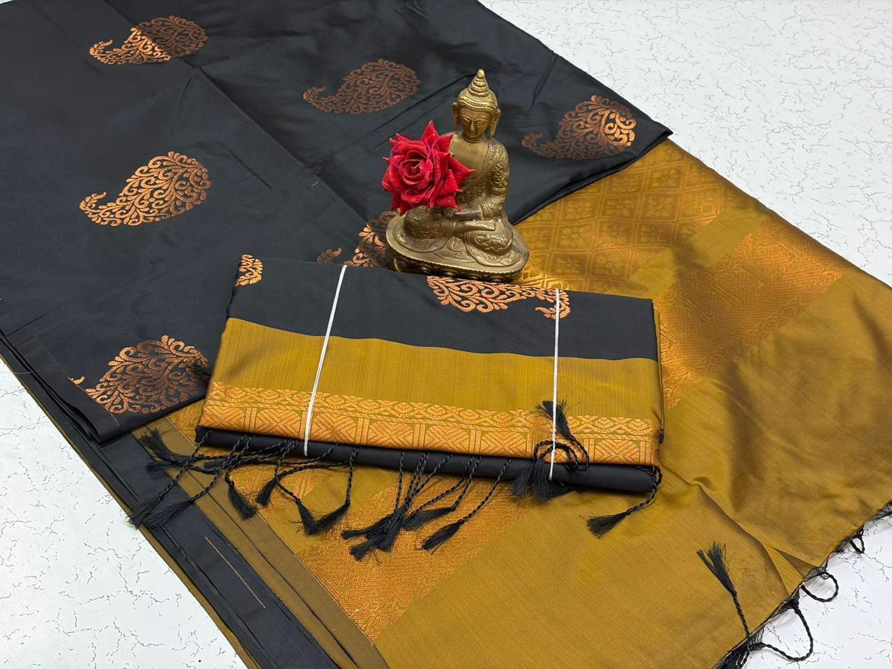 Borderless Softsilk Sarees