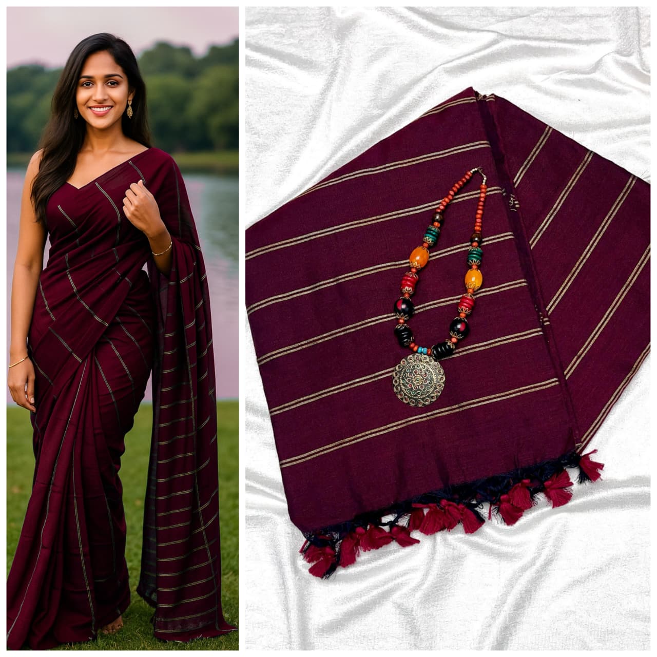 Premium Khadi Cotton Sarees