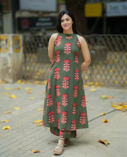 Cotton Kurti Palazzo Set