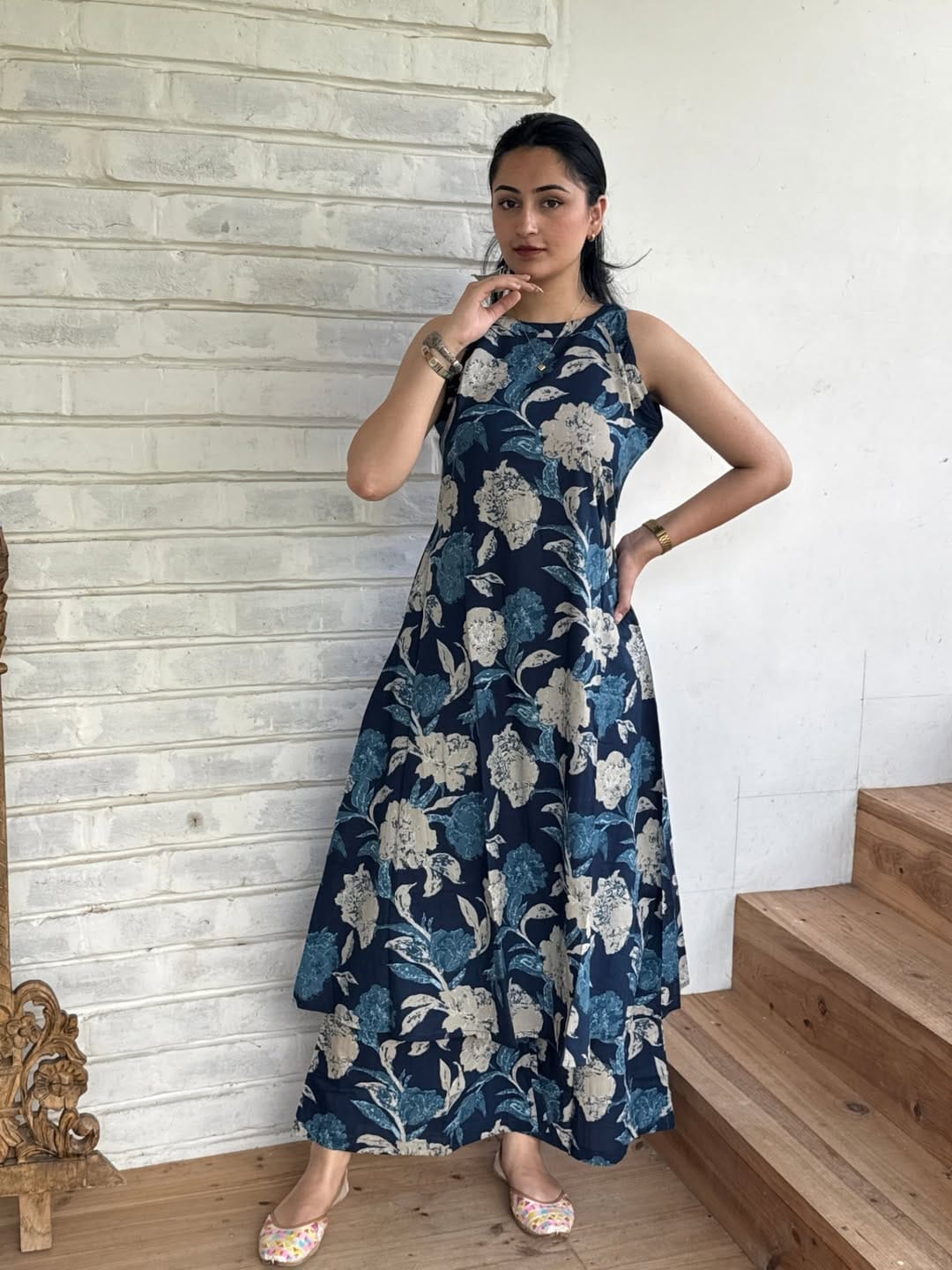 Floral Kurti Pant Set
