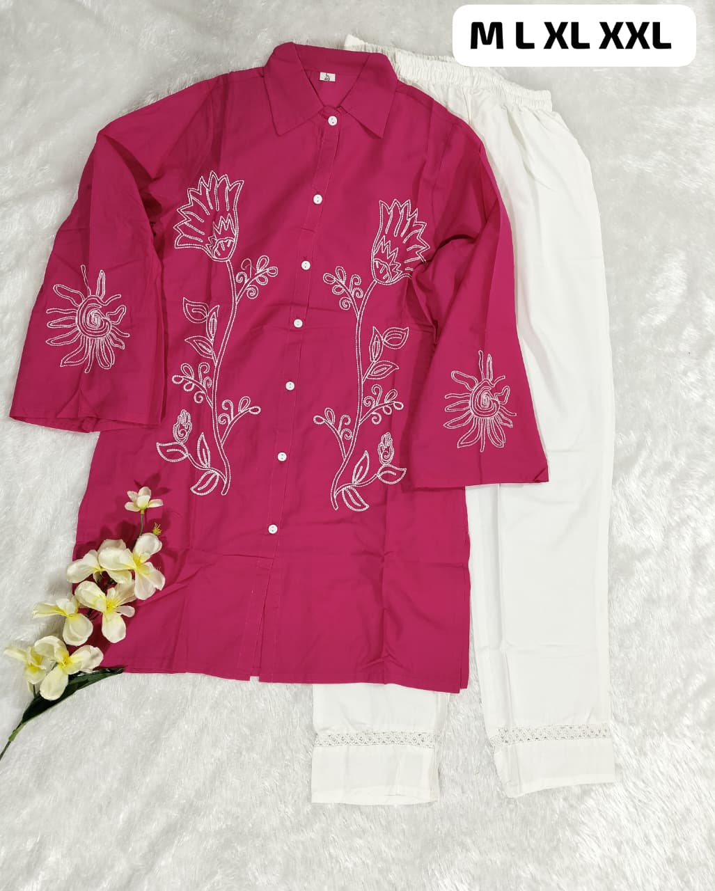 Floral Embroidered Co-ord Set