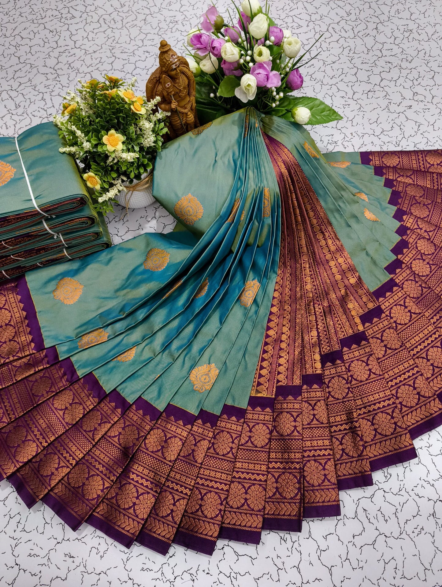 Mangalyam Korvai Kottanji Tana Softsilk Sarees