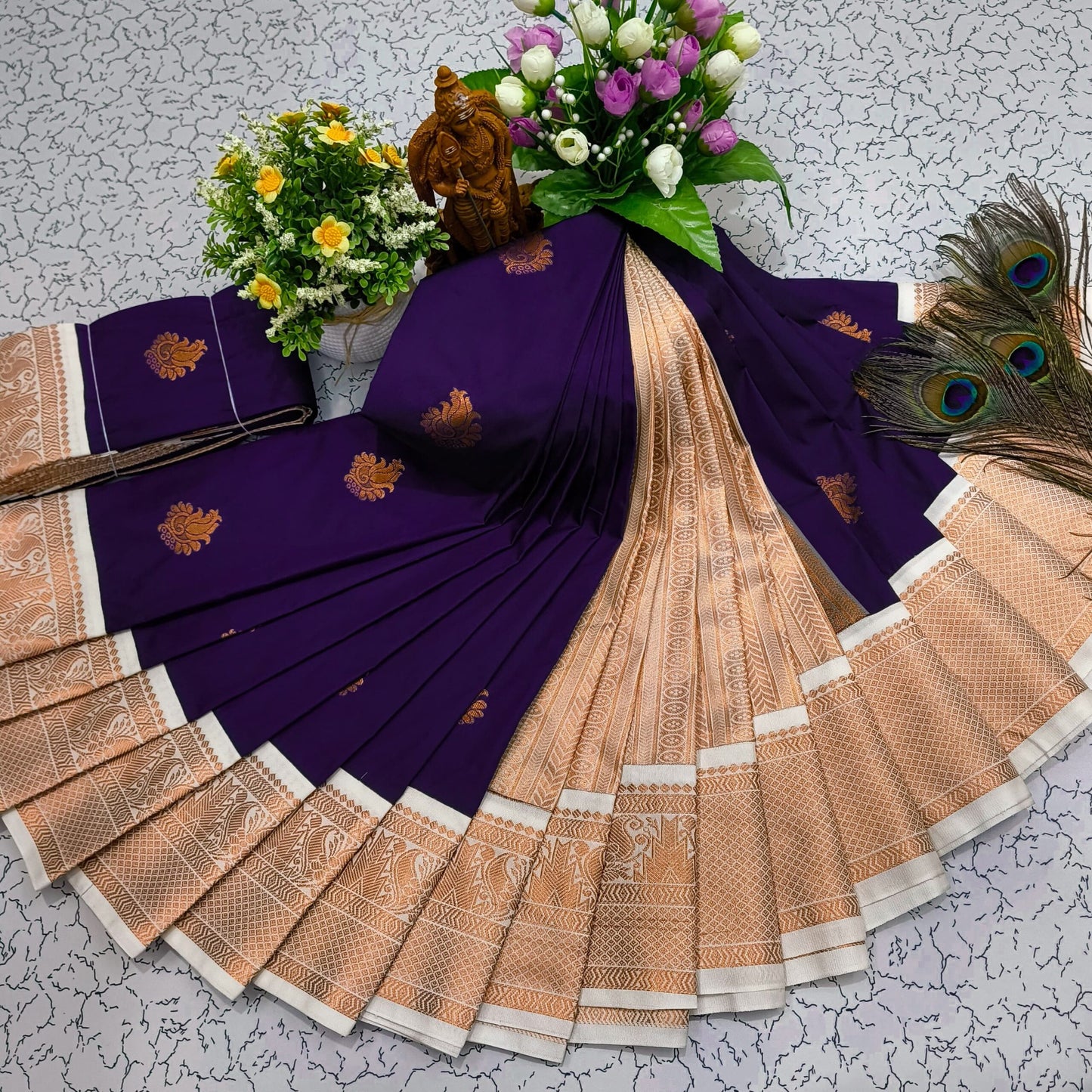 Mangalyam Korvai Kottanji Tana Softsilk Sarees